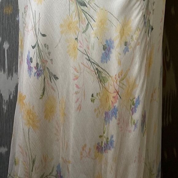 Ralph Lauren Pre-Spring 18 Collection Vanilla Wildflower Silk Chiffon Maxi Skirt - Picture 12 of 17